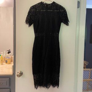 Lulus Remarkable Black Lace Dress